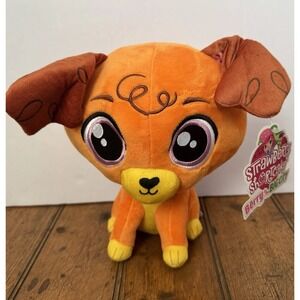 New Strawberry Shortcake Berry In The Big City - PUPCAKE Puppy Dog Plush 7" 2024